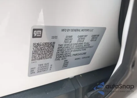 2022 GMC Yukon 4Wd Denali from USA, damaged, VIN 1GKS2DKL7NR141298